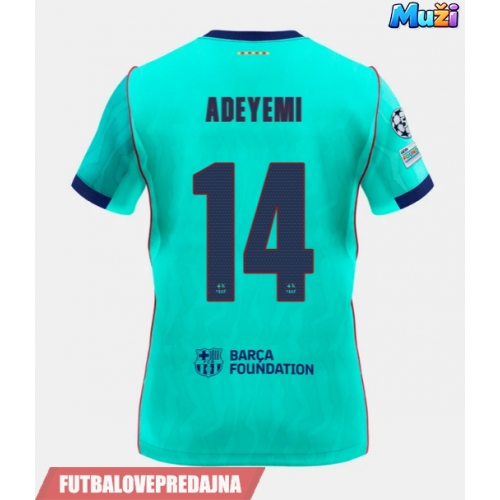 Lacne Muži Futbalové dres Barcelona Karim Adeyemi #14 2026-27 Krátky Rukáv - Tretina